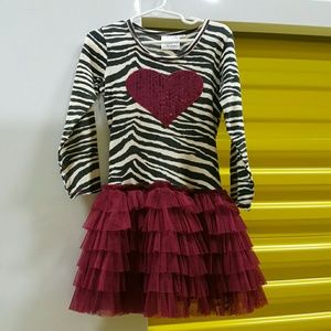 Ooh! Lala Couture tutu long sleeve dress Valentine